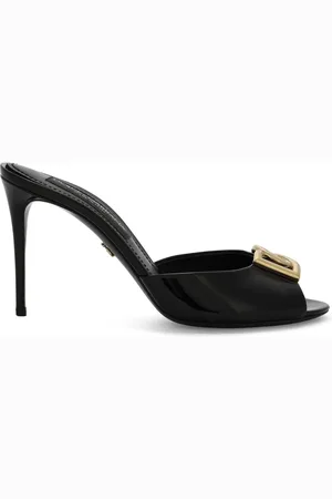Dolce & Gabbana 85mm patent-leather mules