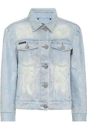 Philipp Plein Teddy bear-appliqué denim jacket