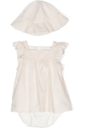 Chloé Star-embroidered A-line dress