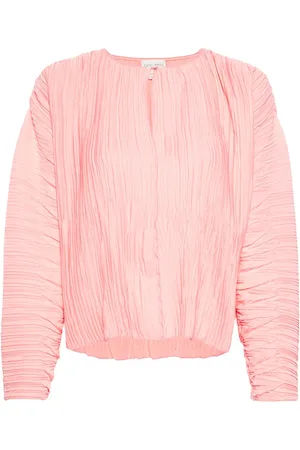 FORTE FORTE Plissé longsleeved blouse