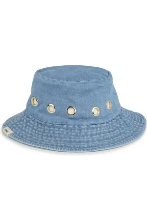 Chloé Eyelet-embellished denim bucket hat