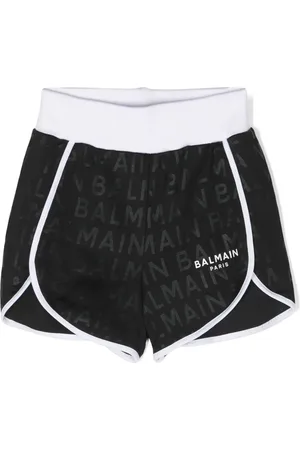 Balmain Logo-jacquard track shorts