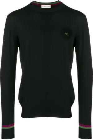 Etro Pegaso-embroidered sweater