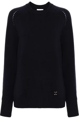 Chloé Marcie-plaque cashmere blend jumper