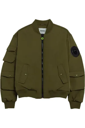 BARROW Logo-appliqué bomber jacket