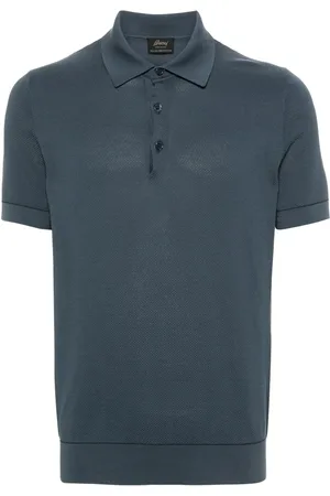 BRIONI Sea Island piqué polo shirt