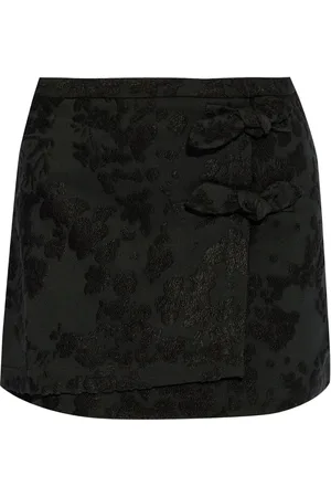 Ganni Floral-devoré miniskirt