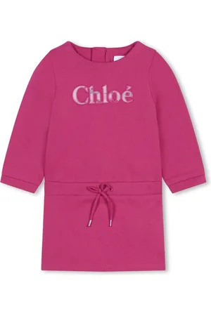 Chloé Logo-embroidered cotton dress
