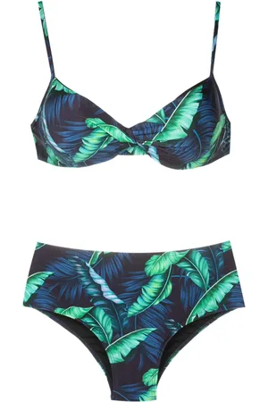 Lygia & Nanny Verônica leaf-print bikini