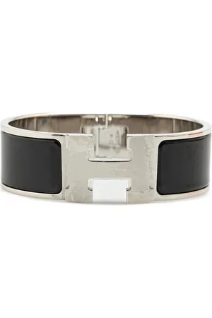 Hermès 20th Century Wide Enamel Clic Clac H GM costume bracelet