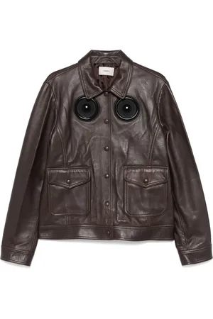 COPERNI Appliqu??-detail leather jacket