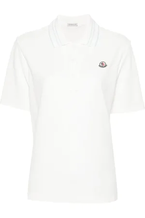 Moncler Appliqué-logo cotton polo shirt