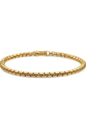 David Yurman 14kt yellow DY Bel Aire Color box chain bracelet (4mm)