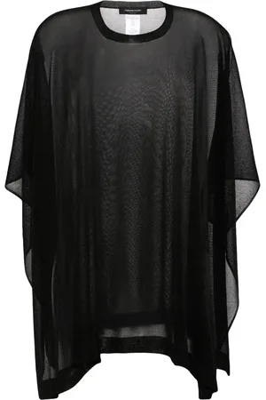 Fabiana Filippi Semi-sheer knitted cape