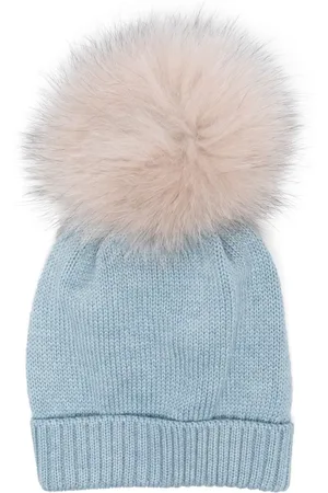 COLORICHIARI Pompom-detail wool beanie
