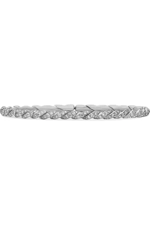 David Yurman 18kt white gold Pavéflex bracelet (3.5mm)