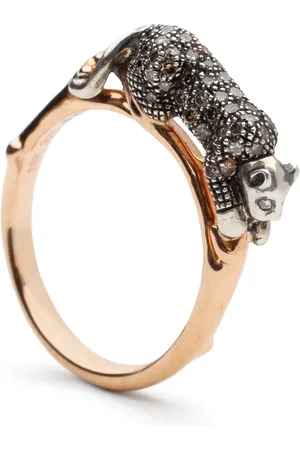 Bibi van der Velden 18kt rose gold Panthère diamond ring