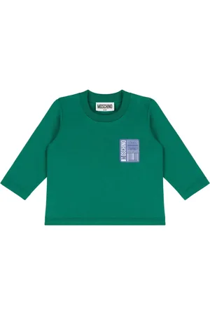 Moschino Logo-appliqué cotton sweatshirt