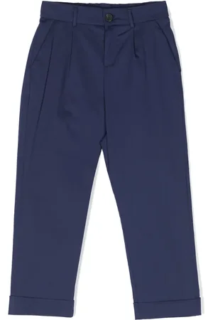 Fendi Logo-patch cotton chinos