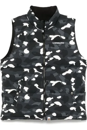 A Bathing Ape Logo-print padded vest