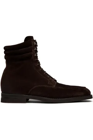 Bally Lace-up suede boots