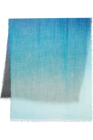 Faliero Sarti Ombré-effect frayed scarf