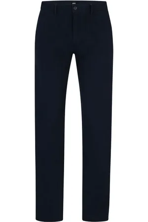 HUGO BOSS Mid-rise straight-leg chinos