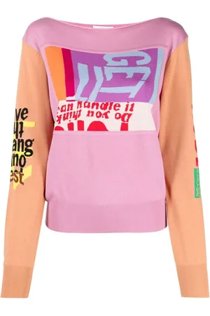 Chloé Intarsia-knit colour-block jumper