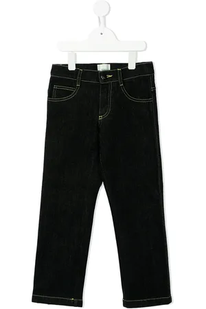 Fendi Logo-print straight-leg jeans