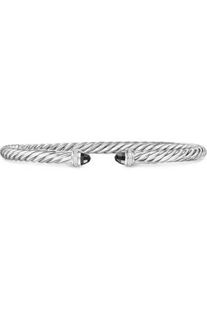David Yurman Sterling Cablespira® Flex diamond bracelet (4mm)