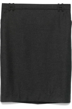Hermès 2010s mélange-effect mini skirt