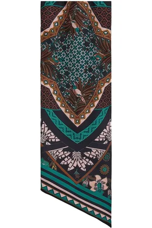 Salvatore Ferragamo Nirvana-print silk bandeau scarf