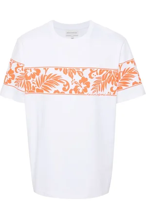 Maison Kitsuné Floral-print cotton T-shirt