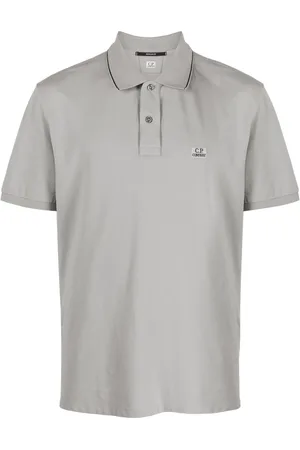 C.P. Company Logo-patch piqué polo shirt
