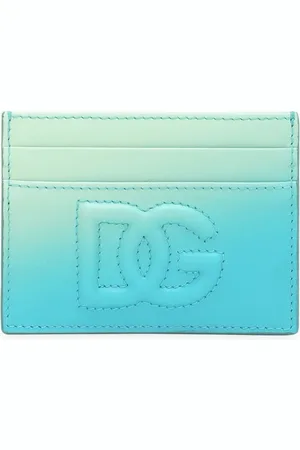 Dolce & Gabbana Logo-embroidered ombré-effect cardholder