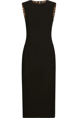 Dolce & Gabbana Round-neck sleeveless midi dress