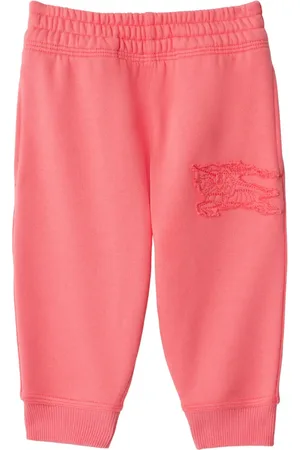 Burberry EKD-appliqué cotton track pants