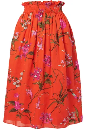 Erdem Floral-print flared skirt