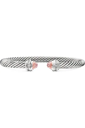 David Yurman Sterling Classic Cable diamond bracelet (5mm)