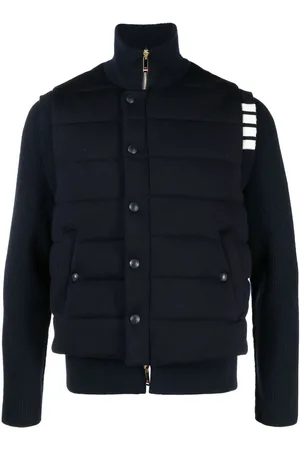 Thom Browne Padded press-stud fastening jacket