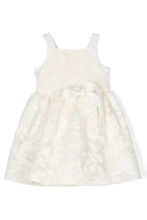 Mimisol Floral-appliqué lace dress