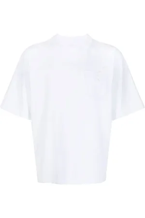 SACAI Appliqué-detail short-sleeve T-shirt
