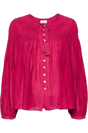 Marant Etoile Abadi pintuck blouse