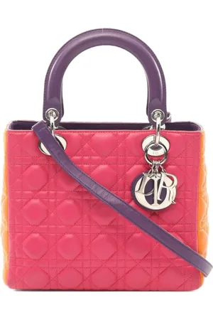 Dior 2010s Cannage Lady Dior two-way handbag