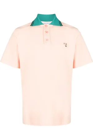 Maison Kitsuné Logo-appliqué piqué polo shirt