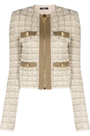 Balmain Button-embellished bouclé jacket
