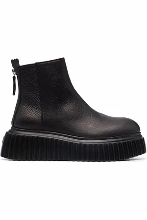 AGL ATTILIO GIUSTI LEOMBRUNI Sandy leather ankle boots