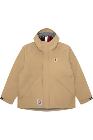 A Bathing Ape Logo-patch layered hooded jacket