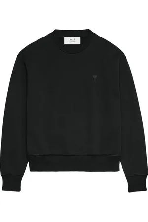 Ami Logo-embroidered cotton sweatshirt