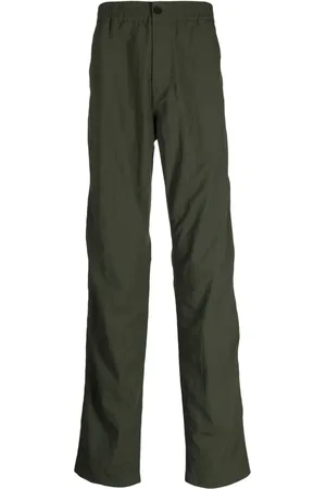 Maison Kitsuné Elasticated-waistband straight-leg trousers